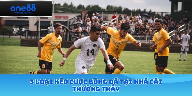 3 loại kèo cược bóng đá tại nhà cái thường thấy